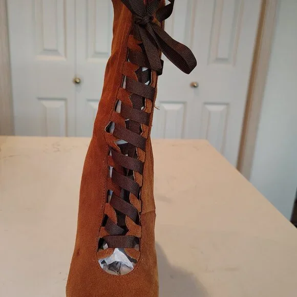 George J. Love - Made in Italy - Victorian Style Italian Suede Leather Boot - Picture 4 of 9